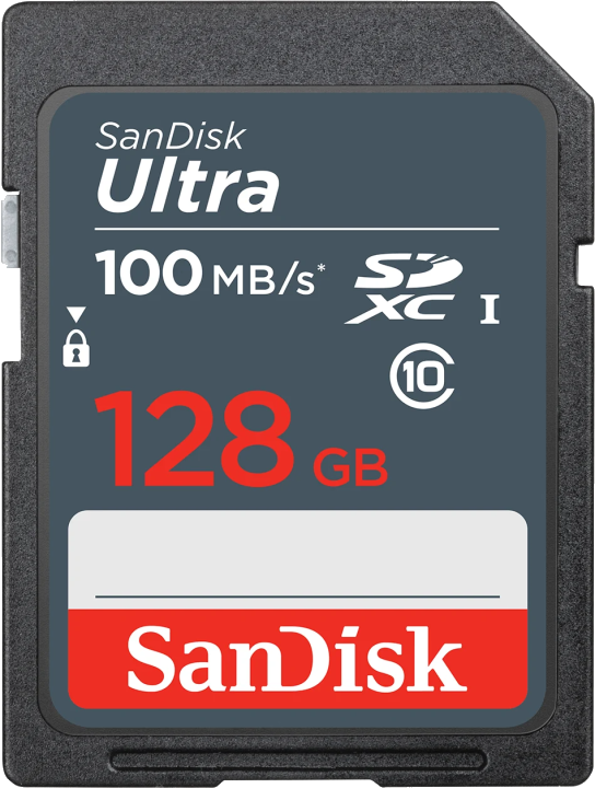 SDXC-Speicherkarte SanDisk Ultra, 128GB, Klasse 10 SDSDUNR-128G-GN3IN