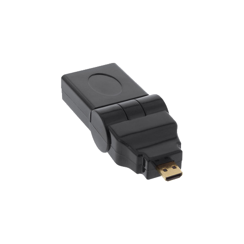 InLine® HDMI Adapter, HDMI A Buchse auf Micro HDMI D Stecker, flexibel, 4K2K