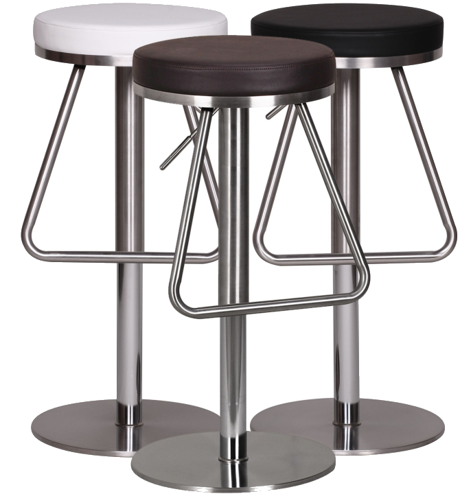 FineBuy Barhocker Edelstahl Design Barstuhl Tresenstuhl Modern Bistrohocker