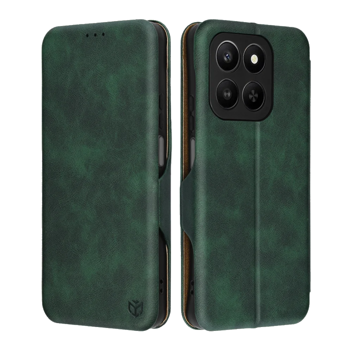 Hülle für Honor 400 Smart 4G / X7d 4G / 400 Smart 5G, Techsuit, Safe Wallet Plus, Grün