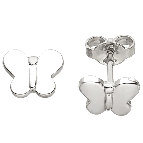Kinder Ohrstecker Schmetterling 925 Sterling Silber Ohrringe Kinderohrringe