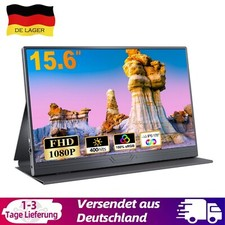 Portable Monitor 15,6 Zoll Tragbarer Mobiler IPS Bildschirm FHD 1920x1080