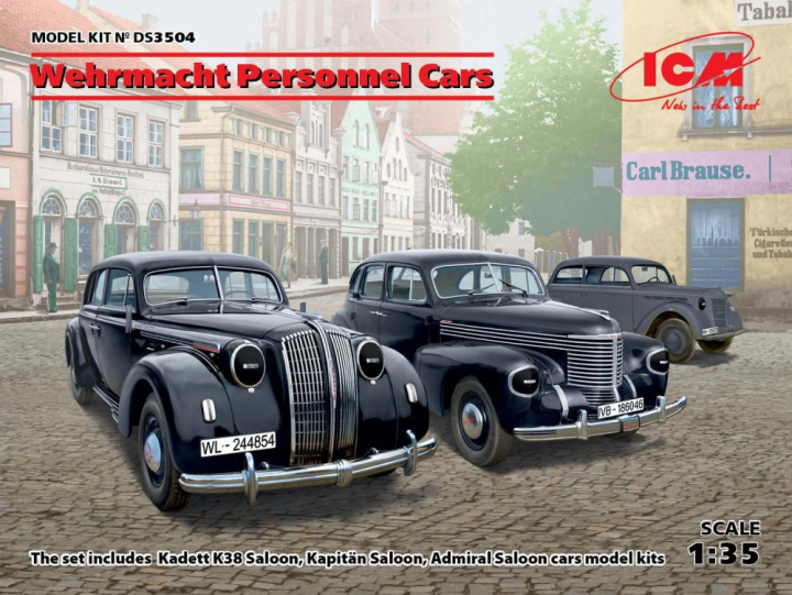 Wehrmacht Personnel Cars (Kadett K38 Salo Kapitan Saloon,Admiral Saloon)