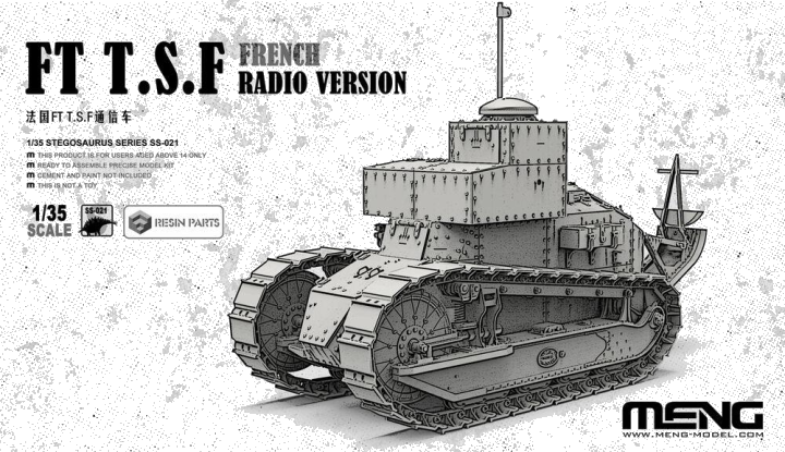 French FT T.S.F Radio Version (incl. resin parts)