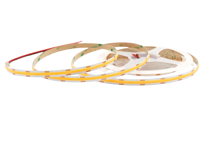 COB LED Streifen 8 mm – 320 LEDs/m, 12V, 8W/m, 800 lm/m, 5m – Neutralweiß 4000K CRI>90, IP33, punktfrei