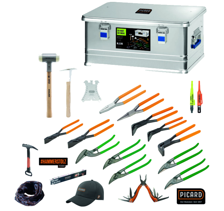 PICARD Starter Set Klempner in Aluminium-Box 24-teilig Nr. 0070021-021