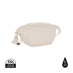XD COLLECTION Impact Aware™ 285g/m² ungefärbte rCanvas-Gürteltasche, off white