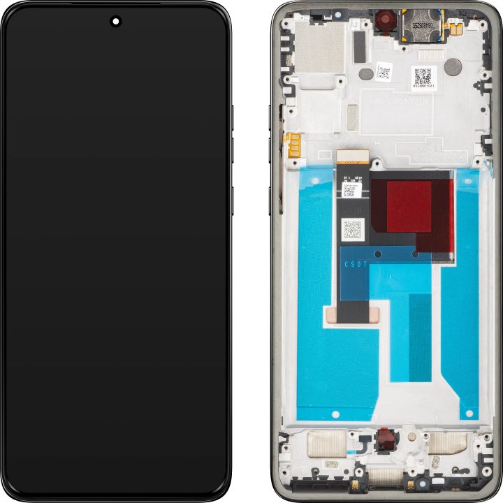 Display mit Touchscreen Motorola ThinkPhone 25, mit Rahmen, Schwarz (Carbon Black), Service Pack 5D68C28405