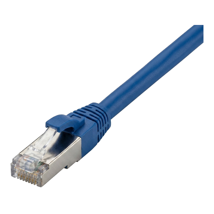 Synergy21 Patchkabel RJ45, CAT8.1 2000Mhz, 1,0m, blau, S-STP(S/FTP), TPE/LSZH(SuperFlex), AWG26,