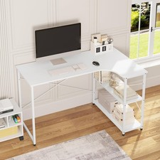 WOLTU Schreibtisch Computertisch Bürotisch Arbeitstisch Tisch 100x75x50 cm Weiß