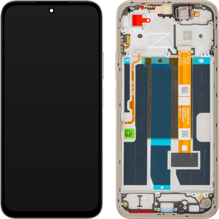 Display mit Touchscreen Oppo A6, mit Rahmen, Gold (Aurora Gold), Service Pack 621029000760