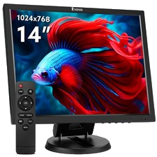 Eyoyo 14 Inch LCD TFT HDMI Monitor Display Screen Gaming For Computer CCTV DVD