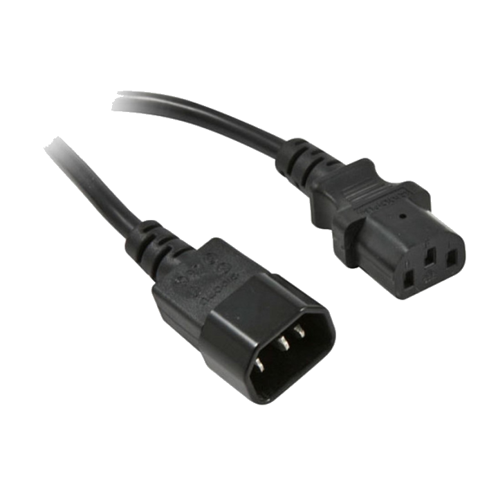 Synergy21 Netzkabel 230V Kaltgeräte IEC-C13(Buchse)/Kaltgeräte IEC-C14(Stecker), 0,5m