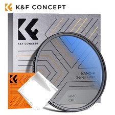 K&F CONCEPT CPL Filter Slim Cirkular Polfilter Kamera Objektiv K-Serie 37-95mm