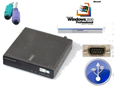 COMPUTER FX160 1600 MHz 2GB RAM RS-232 VGA DVI 2GB SSD MIT WINDOWS 2000 PRO #M5