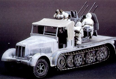 German 8ton Semi Track 20 mm Flakvierling Sd.Kfz.7/1