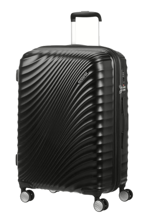 American Tourister Jetglam Trolley mit 4 Rollen 67cm erweiterbar Metallic Black