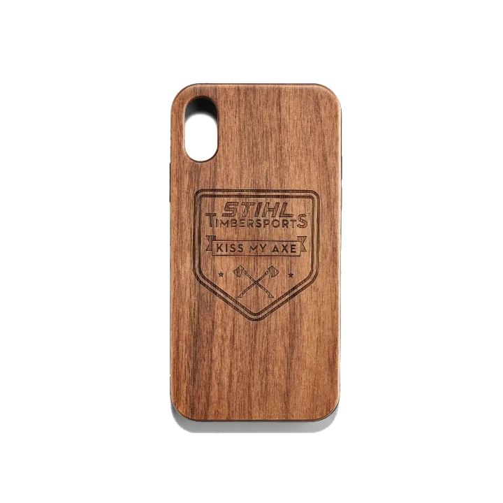STIHL Handyhülle AXE Holz iPhone X/XS