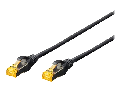 Digitus Patch-Kabel RJ-45 (M) zu RJ-45 (M) 1m Kupfer S/FTP Cat 6a schwarz