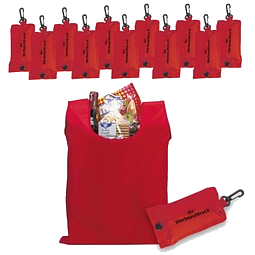 Werbe-Sparset: Einkaufstaschen, 80-tlg., inkl. Druck, rot