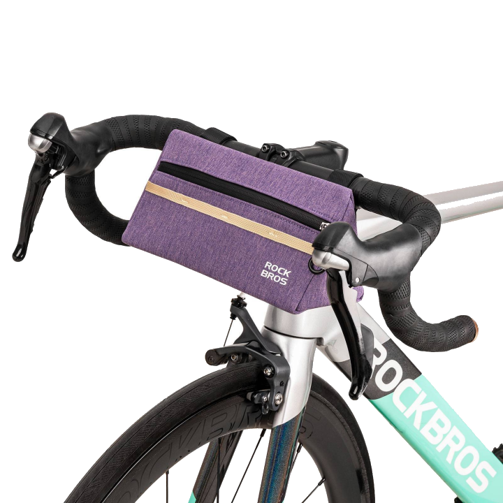 ROCKBROS Fahrrad Lenkertasche Fahrradtasche Fahrradkorb 6 Farbe ca. 1.3L - Lila