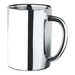 Isolierbecher, 400 ml, silber-glänzend