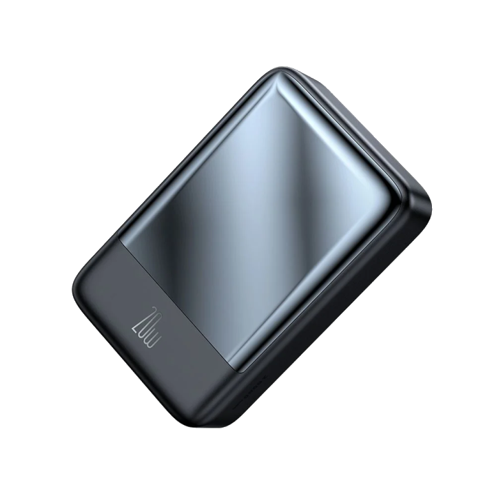 Externer Wireless-Akku McDodo MC-5021 Ambilight, 20000mAh, 20W, PD + FQI, 1 x QI - 1 x USB-C, Schwarz