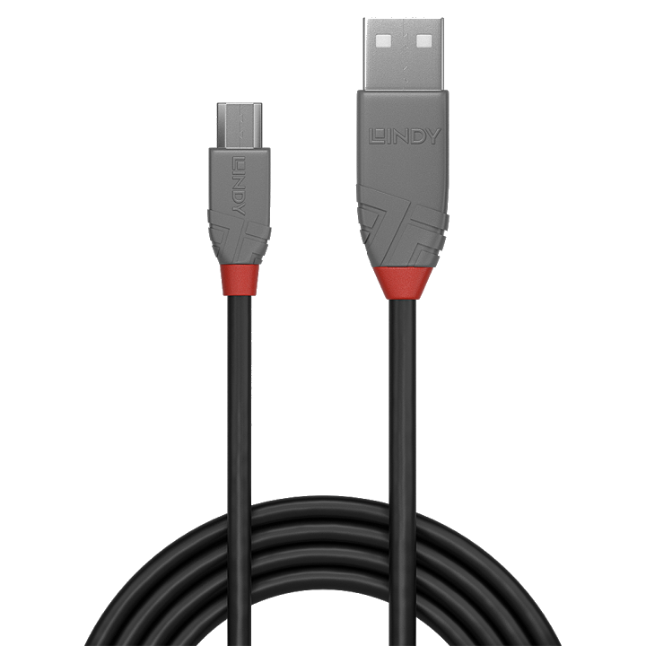 LINDY USB 2.0 Kabel Typ A/Micro-B Anthra Line M/M 3m