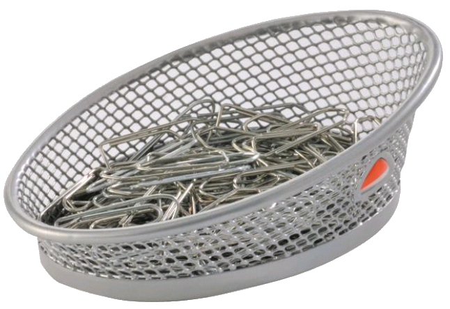 ALBA Klammerspender , MESHCLIP, , aus Drahtmetall, grau