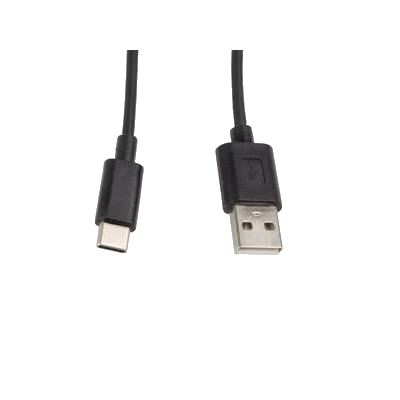 LANBERG USB-C(M)->USB-A(M)2.0 Kabel 1,0m schwarz