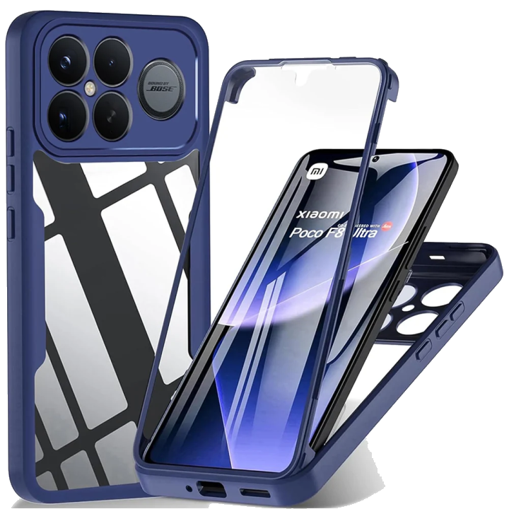 Hülle für Xiaomi Poco F8 Ultra, Techsuit, ColorVerse 360, Blau