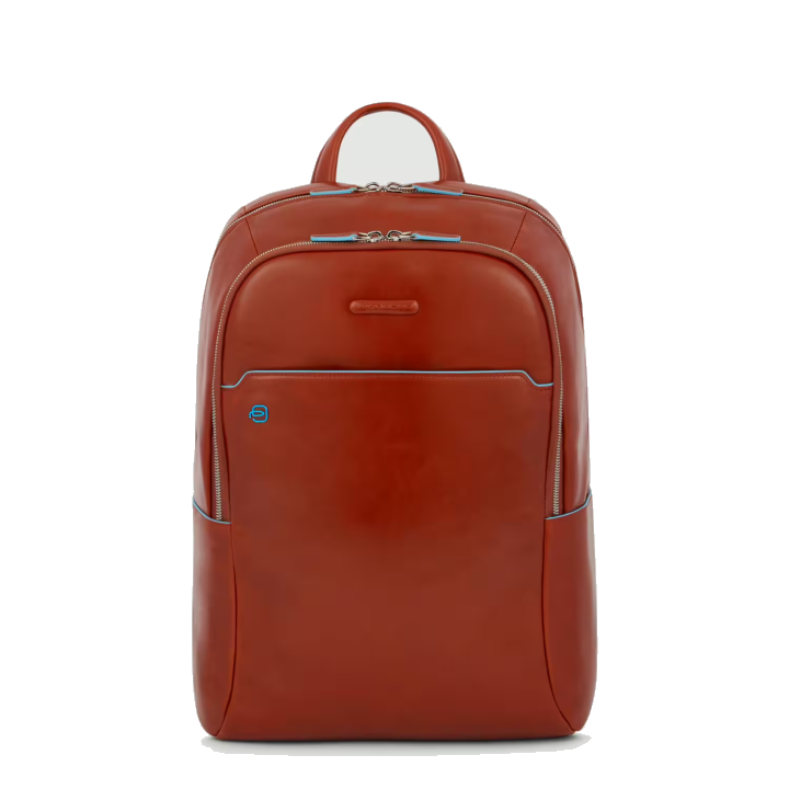 Piquadro Blue Square Großer Laptoprucksack mit 15,6" Notebookfach cuoio5
