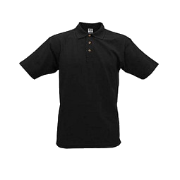 JAMES & NICHOLSON Unisex Poloshirt, schwarz, L