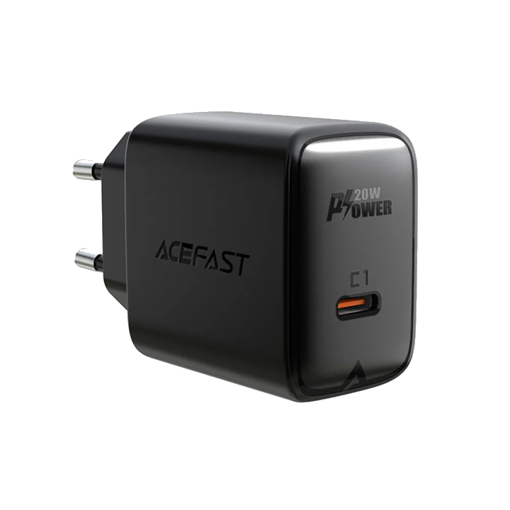 ACEFAST A1 EU Schwarz USB Type-C 20 W Power Delivery Schnellladegerät