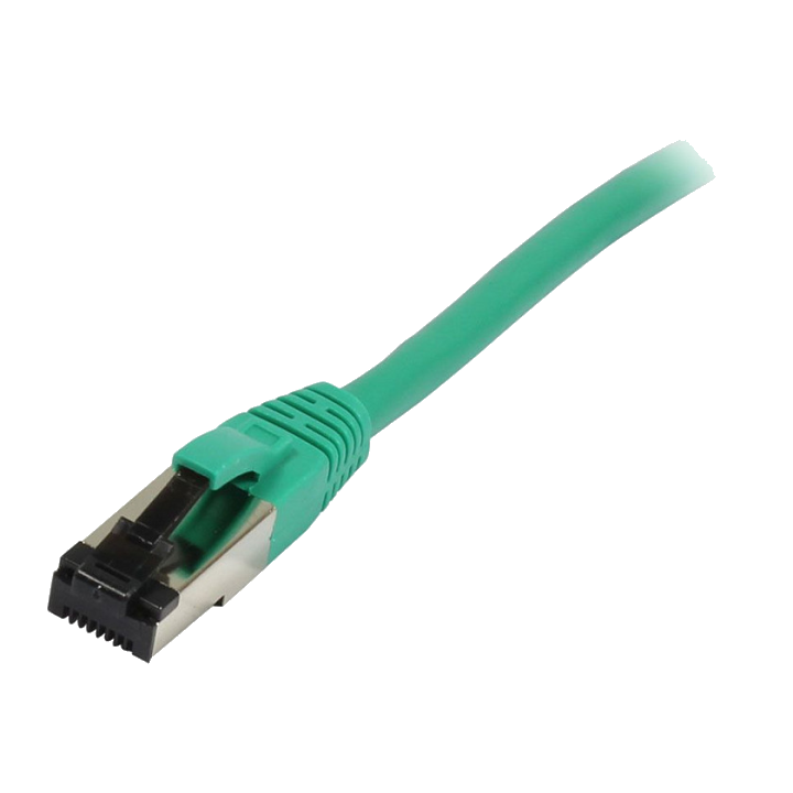 Synergy21 Patchkabel RJ45, CAT8.1 2000Mhz, 0,25m, grün, S-STP(S/FTP), TPE(Ultra SuperFlex), AWG26,