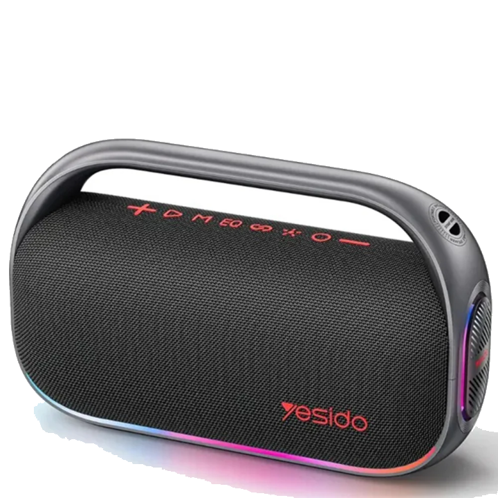 Tragbarer Bluetooth-Lautsprecher Yesido YSW31, 80W, RGB, Schwarz