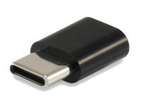 Equip 133472 Kabeladapter USB C Micro USB B Schwarz
