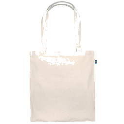 Tasche aus fair gehandelter Baumwolle natur, lange Henkel