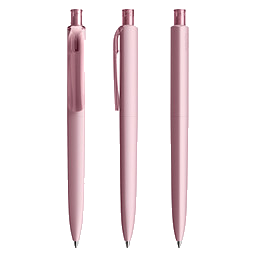 prodir® Druckkugelschreiber DS8 Soft Touch PRR Push, blaue Mine, rosé