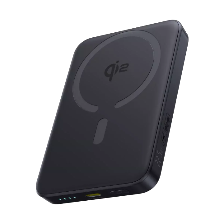 Externer Wireless-Akku Baseus Enerfill FM12, 10000mAh, 22.5W, PD + FQI, 1 x QI - 1 x USB-C, Schwarz E0028500