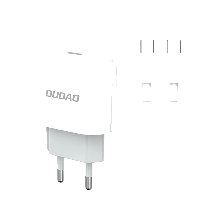 Netzladegerät mit USB-C Kabel Dudao A14EUC, 20W, 3A, 1 x USB-C, Schwarz