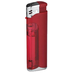 Piezo LED-Feuerzeug Light Fire, rot/matt