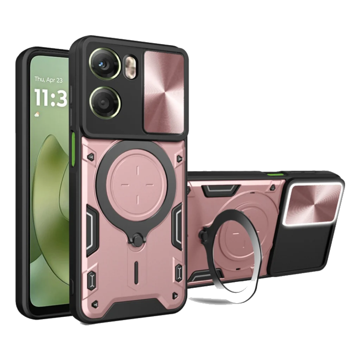 Hülle für Motorola Moto G06, Techsuit, CamGuard Pro, Roségold