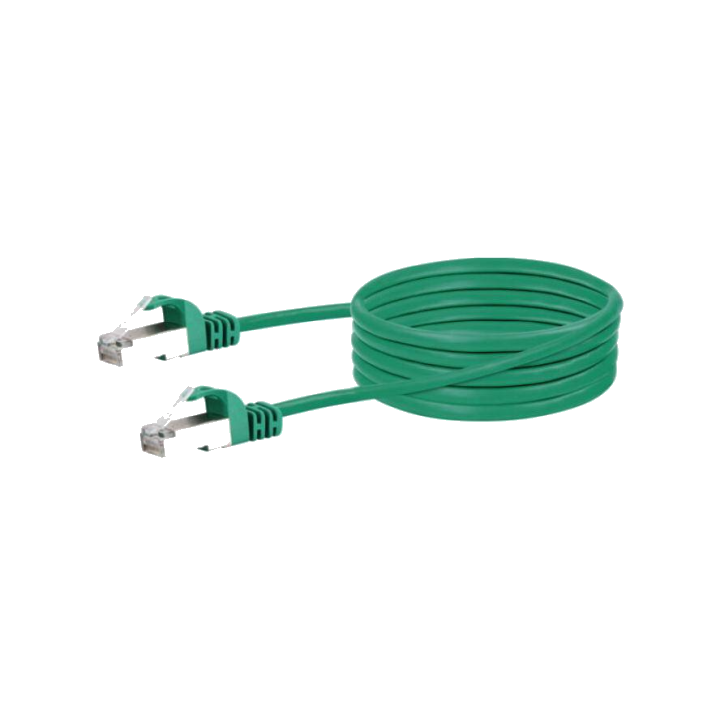 Schwaiger CAT 6 Netzwerkkabel S/FTP mit 1000 MBits 1m Grün
