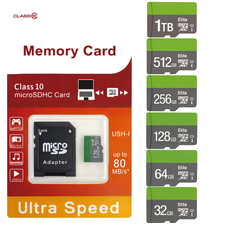 Micro SD Speicherkarte Elite 1TB 256GB 128GB 64GB 32GB Handy Video Kamera Gaming