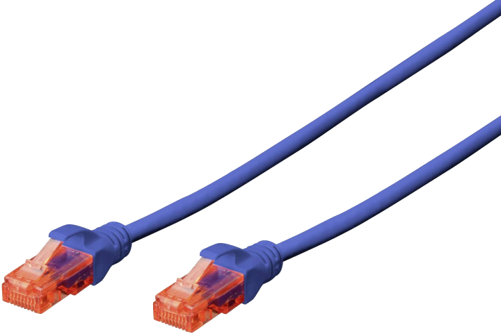 Digitus Patch-Kabel RJ-45 (M) zu RJ-45 (M) 2m CCA U/UTP Cat 6 blau (DK-1612-020/B)