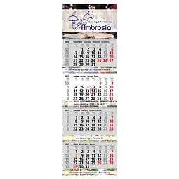 Block-Wandkalender mit Wire-O-Bindung 2027, 4 Block Kalender