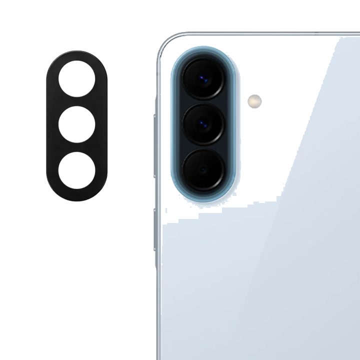 Schutzfolie Techsuit für die Rückkamera des Samsung Galaxy A57 5G, gehärtetes Glas, Schwarz