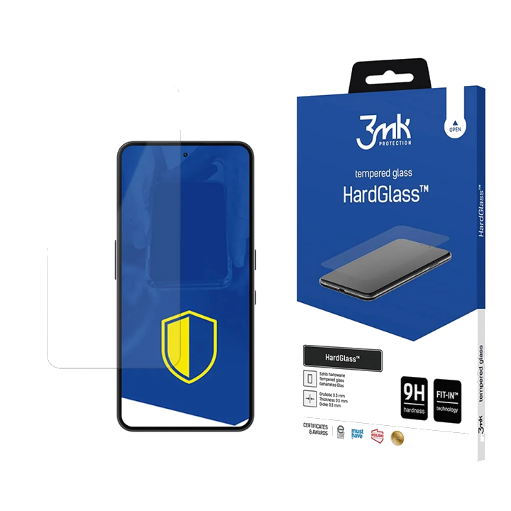 Schutzfolie 3MK HardGlass für Nothing Phone (3a) Lite, Gehärtetes Glas, Vollkleber