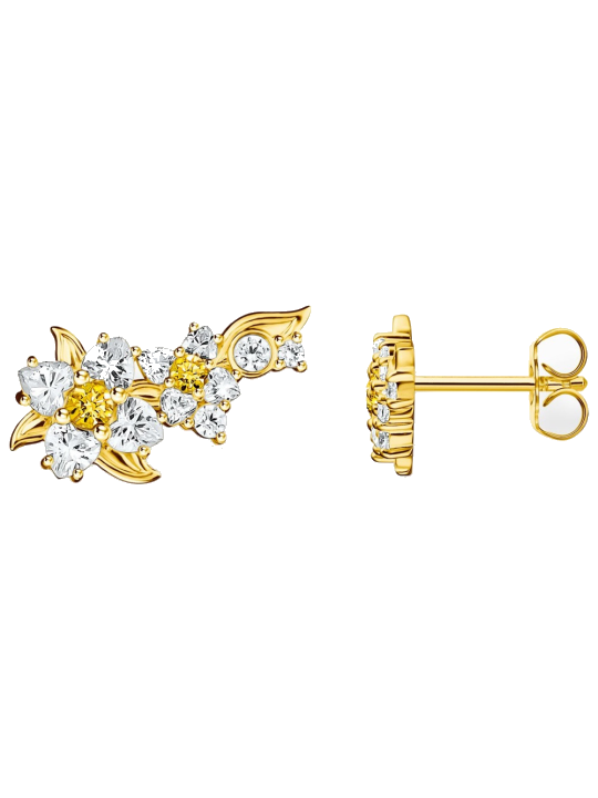 Thomas Sabo H2324-414-4 Ohrstecker Blume vergoldet Damen